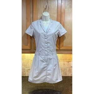 Alexander Wang S/S Crisp Poplin Mini Shirt Dress Size S Cream Tan Like New